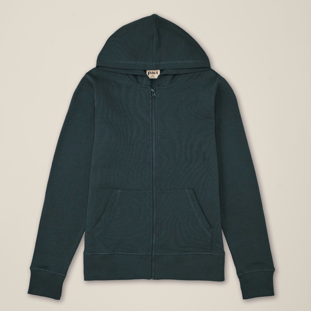 Pact Women's Dark Green Hoodie - Picture 6 of 9